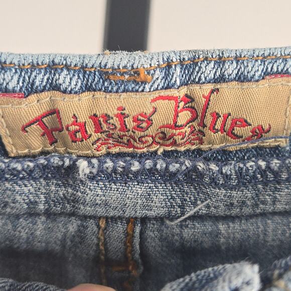 Vintage Y2K Paris Blues Low Rise Denim Mini Skirt Blue Size Small - Picture 5 of 7